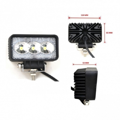 Προβολέας EPISTAR LED 9 Watt Υψηλής Ισχύος 10-30 Volt