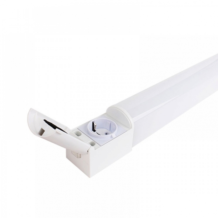 LED Φωτιστικό για Μπάνιο με Πρίζα 0.50cm 8W 4000Κ IP65
