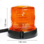 LED Φάρος Πορτοκαλί 12V Με Μαγνήτη