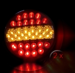 LED Φανόι Οπίσθιοι 12V / 24V Φρένων - Φλας - Θέσης Λεύκο