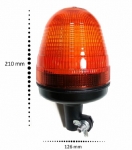 LED Φάρος Πορτοκαλί 12V / 24V Γρήγορη Σύνδεση