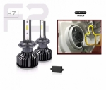 LED Kit Can Bus H7 12V - 24V 72W 10000lm 